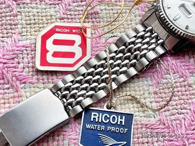 [B1Y] Ricoh Dynamic Wide 8 Vintage Day-Date Automatic Watch [j8n]