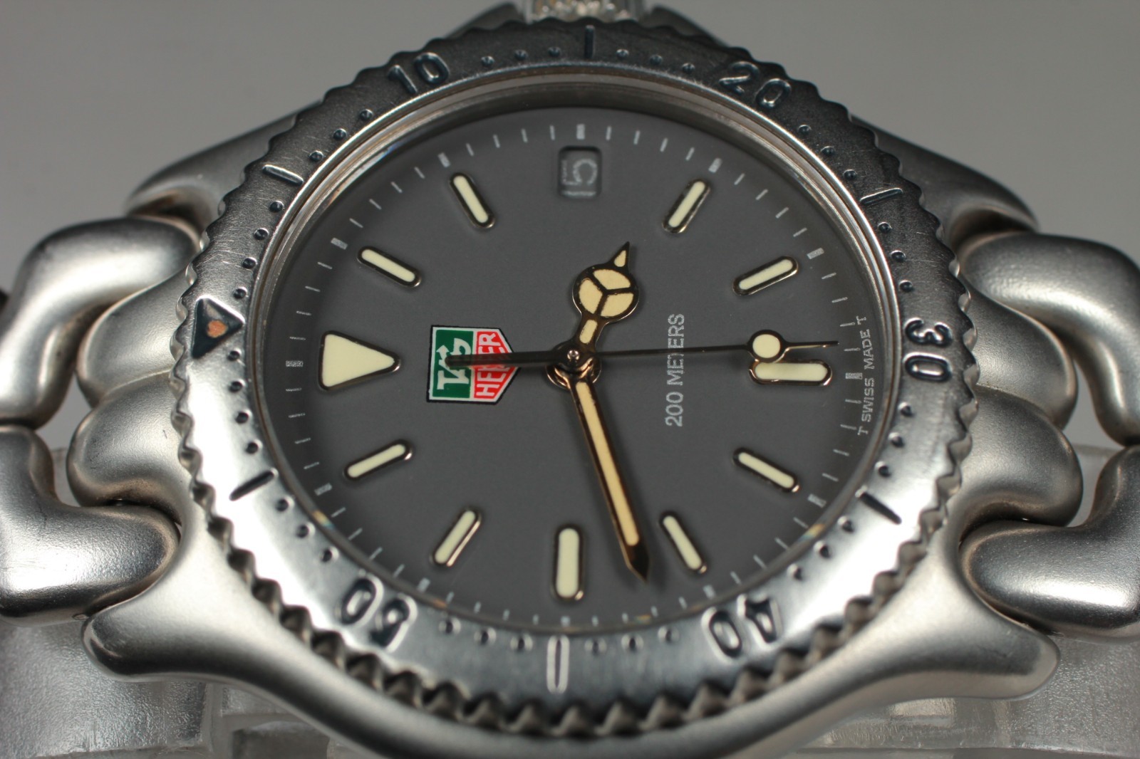 【EXC+++++】 Tag Heuer S99.213M Gray Dial Date 36mm Men’s Quartz Watch from JAPAN