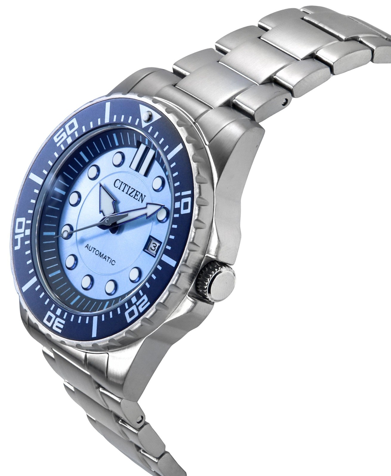 Citizen Limited Edition Stainless Steel Blue Dial NJ0178-81M 100M Mens Watch