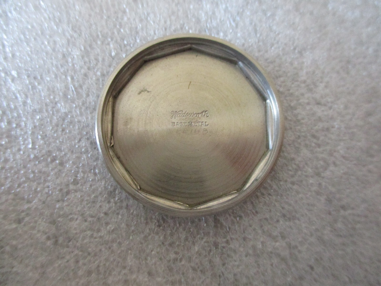 WWII WALTHAM FSSC-88-W-800 US NAVY WATCH CASE (CASE W/DUST COVER+CROWN ONLY) WW2