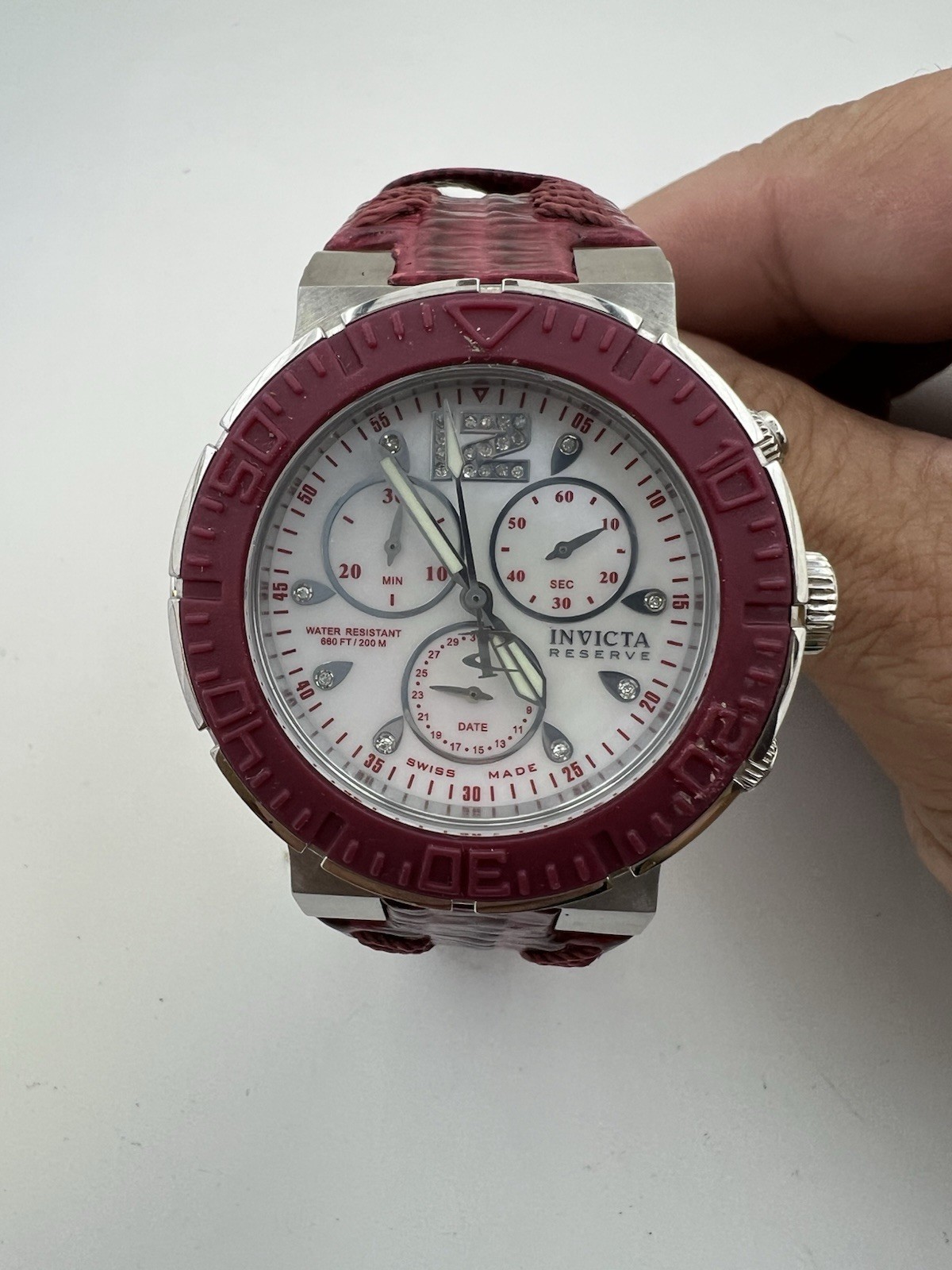 INVICTA 10726 RESERVE OCEAN REEF LADY 24 Certified DIAMONDs Flame Fusion WATCH