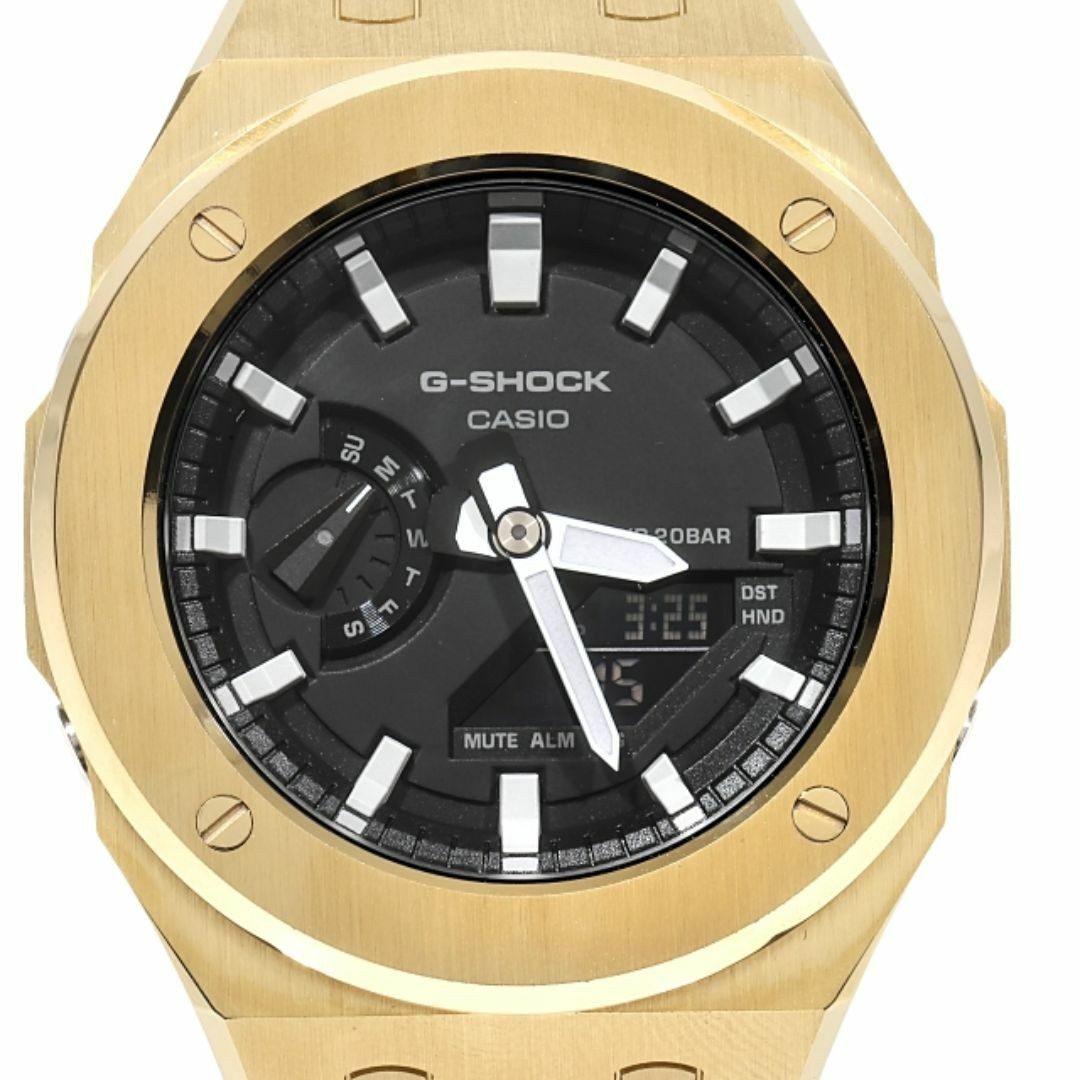 G-Shock GA2100 Gold Full Metal Custom Casioak Yellow Gold Color Stainless Steel