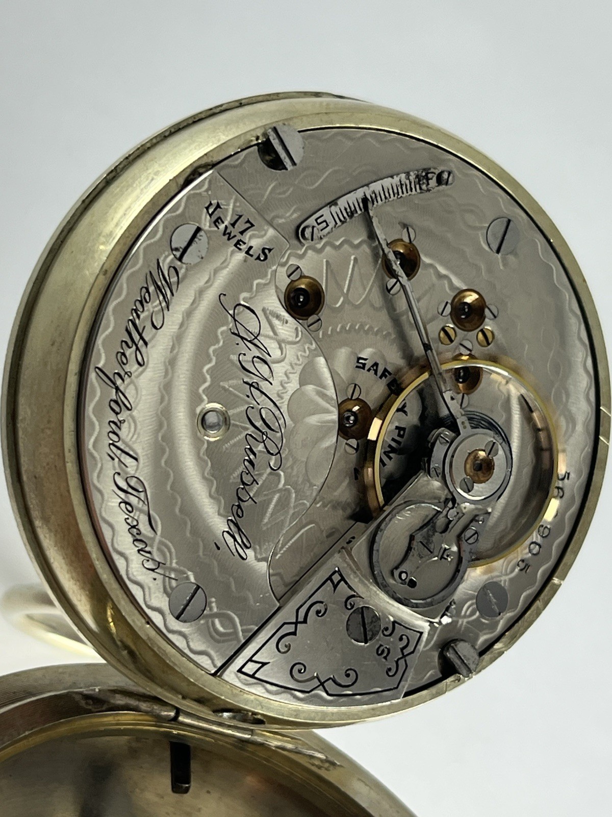 Rare Hamilton Texas Private Label Pocket Watch