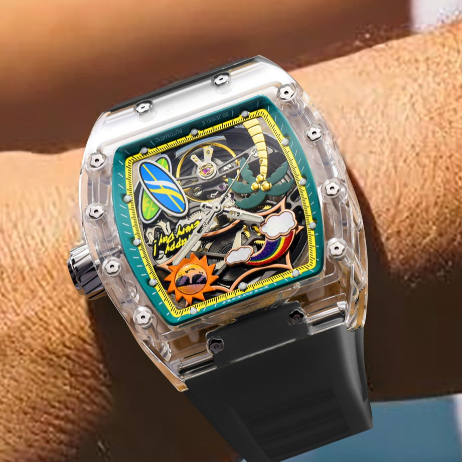 PINDU Men’s Automatic Watch 43-51mm K9 Glass 30M Waterproof Designer Watch