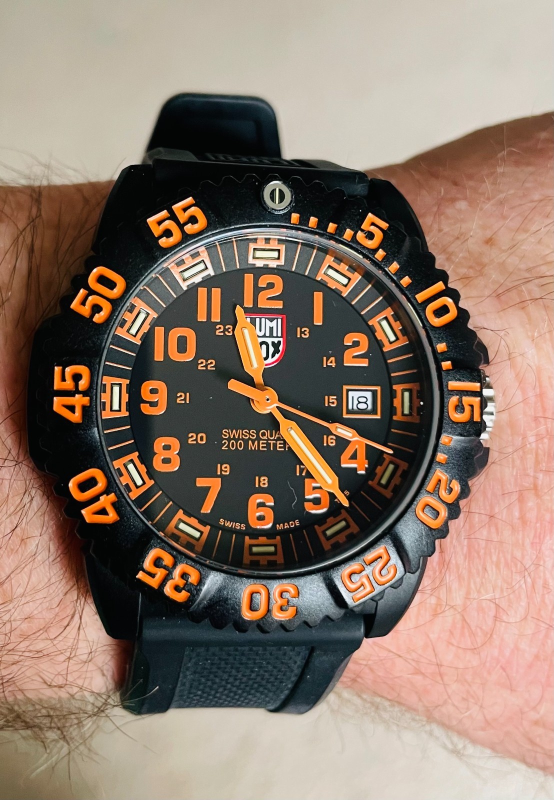 Luminox Navy Seal Colormark 44mm Black Dial Mens Quartz Watch XS.3059
