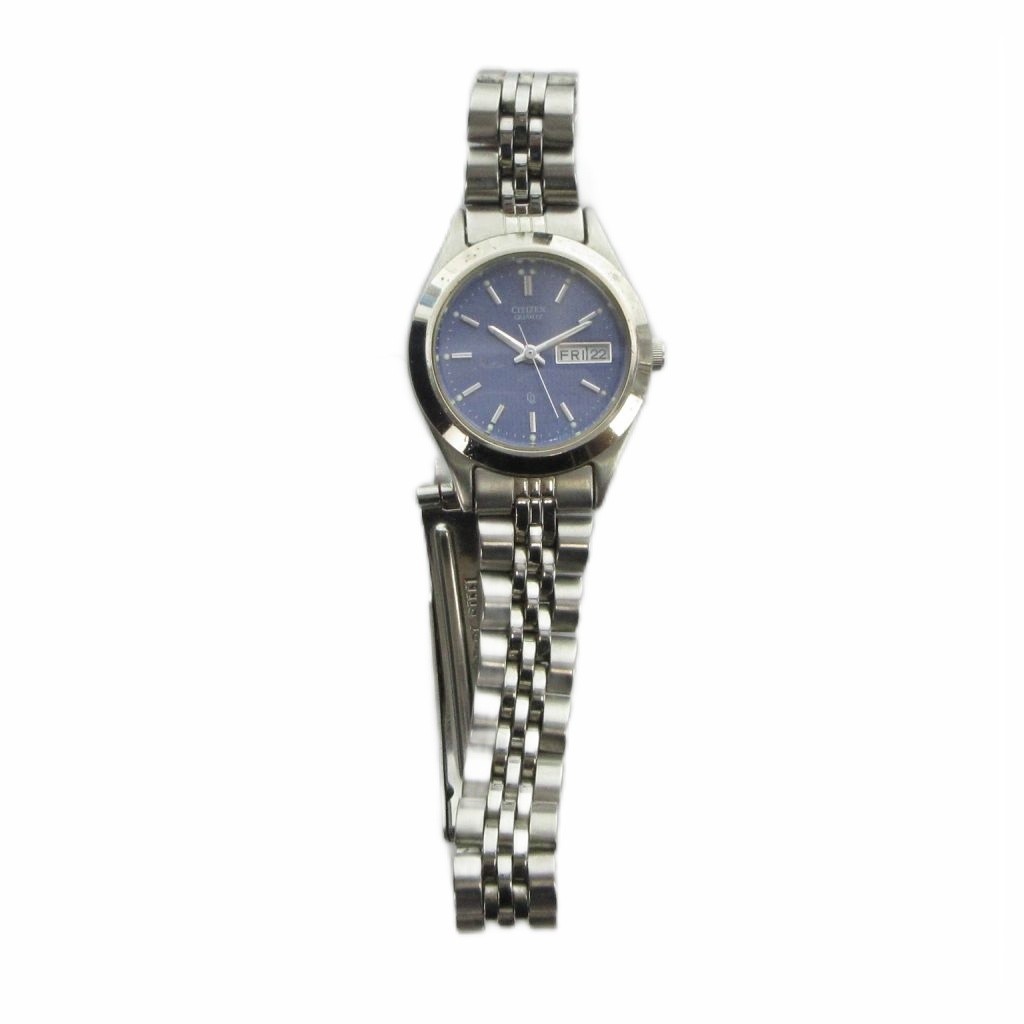 Citizen 6000-S96419 Ladies Quartz Watch Silver Blue Dial 25mm St Steel AB