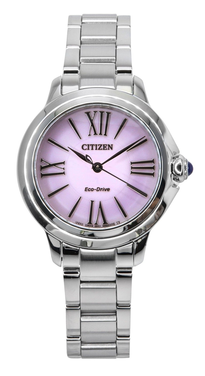 Citizen L Stainless Steel Pink Dial Eco-Drive EM1160-58X Women’s Ladies Watch