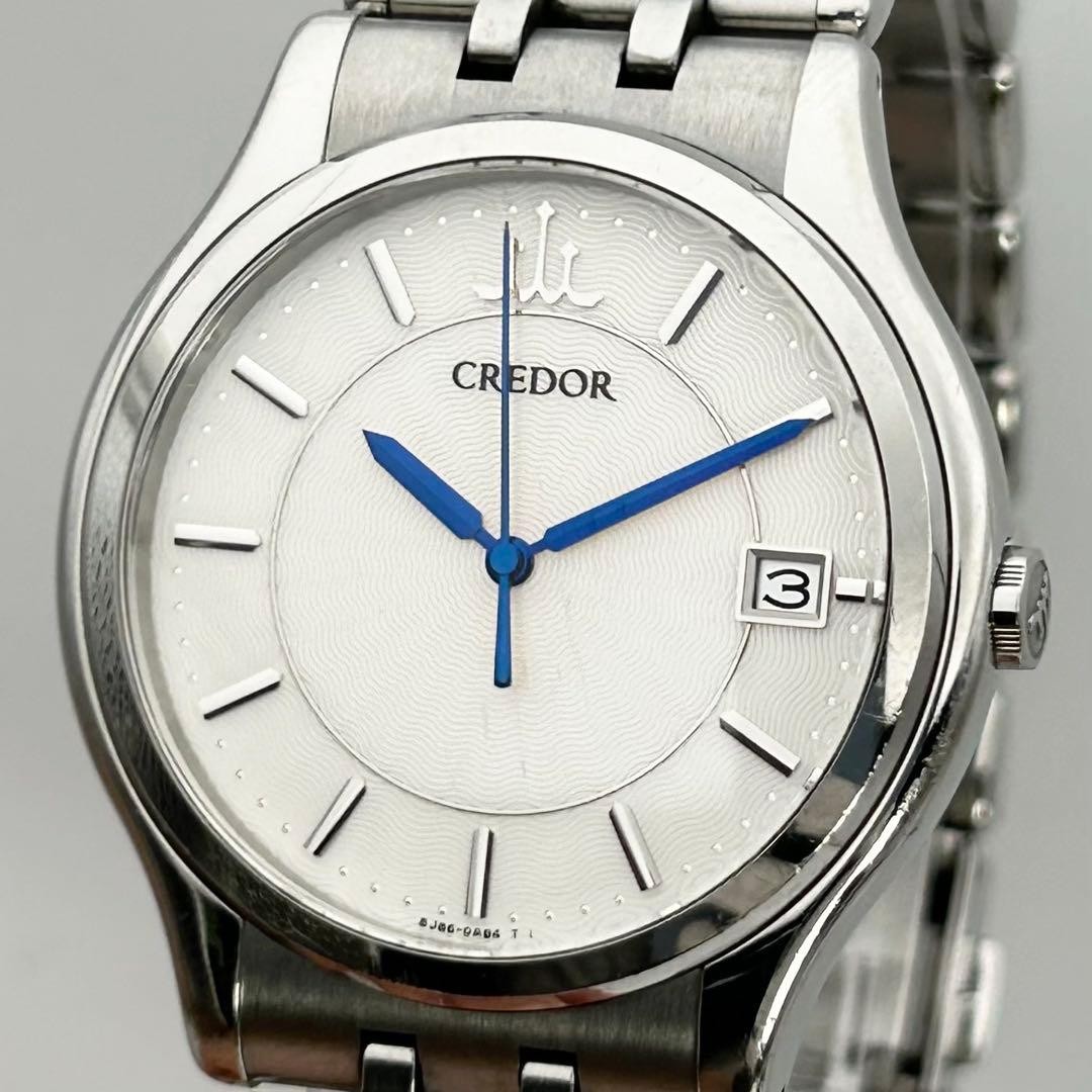 SEIKO Credor 8J86-7A00 31.9 mm Used Watch Men Quartz Stainless Steel