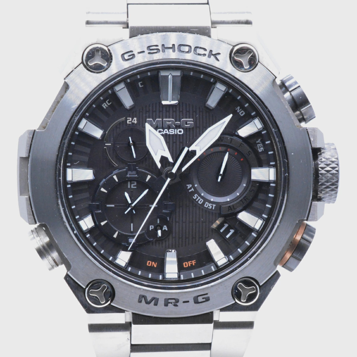 Used CASIO MRG B2000D 1AJR G SHOCK MR G G Shock Black Tough Solar Titanium 49.8m