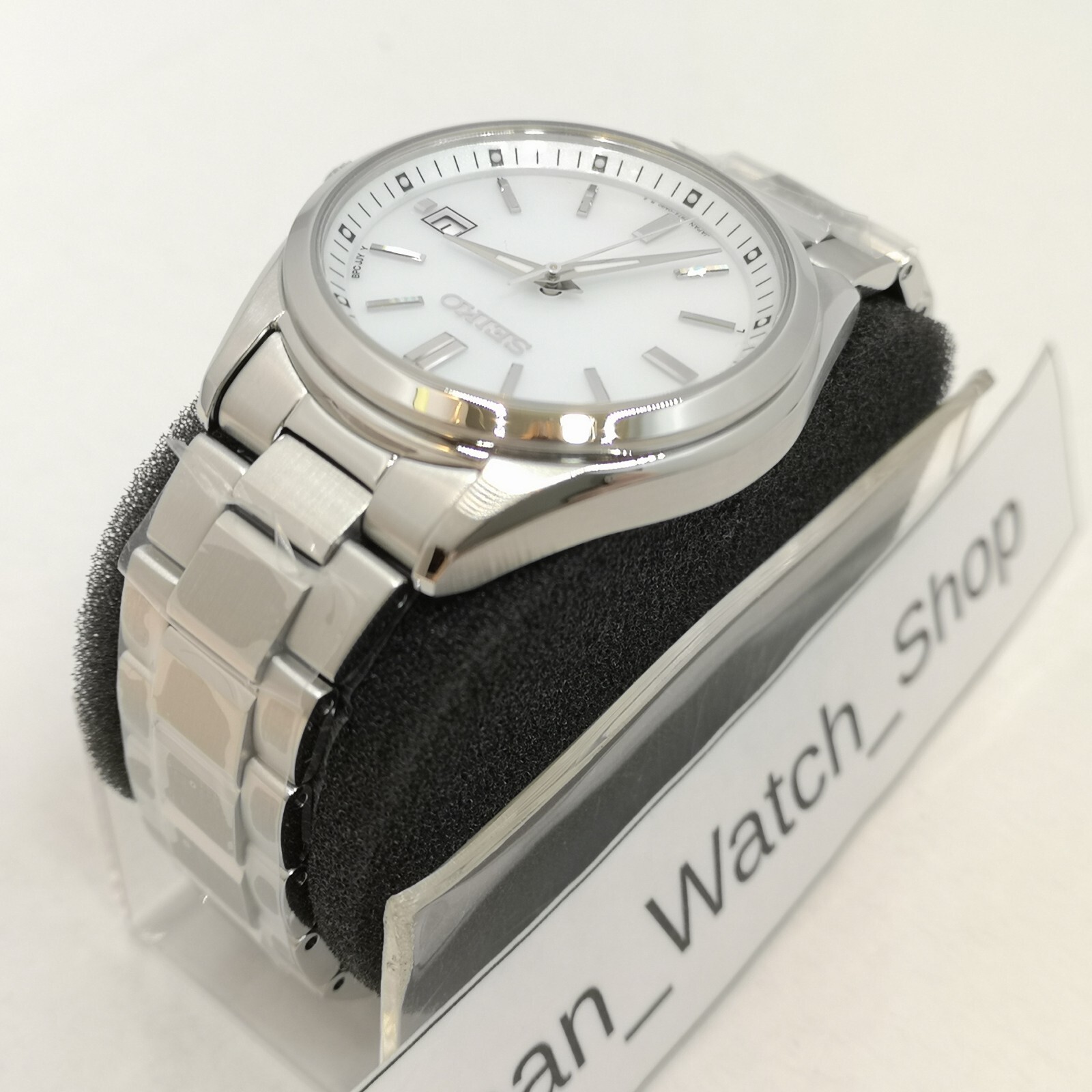 SEIKO Seiko Selection SBTM317 White Solar Atomic Radio Men’s Watch New in Box