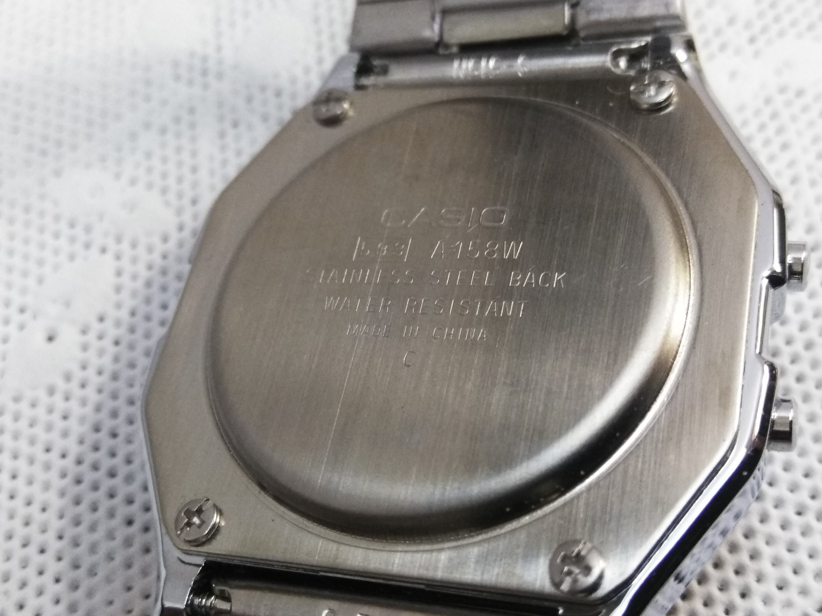 CASIO A158W-1 Unisex Classic Silver Digital A158 Sport Watch WR 30M NEW