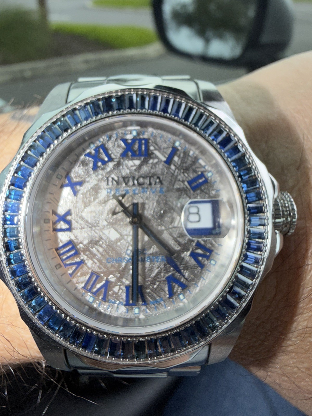 SUPER RARE Invicta COSC Meteorite Dial Sapphire Bezel 5ctw Swiss Made Auto #5172