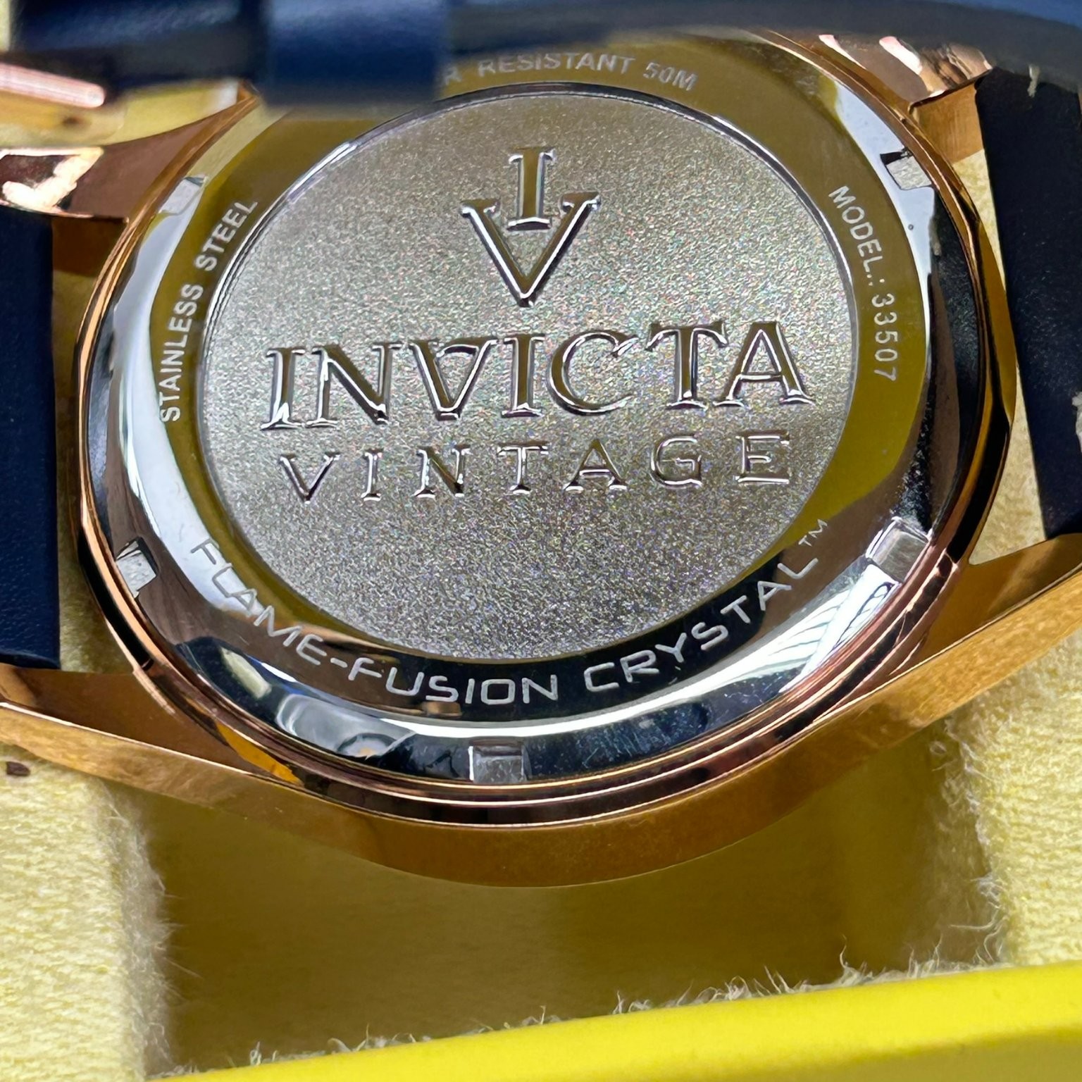 Invicta 33507 Vintage Flame Fusion Chronograph Wristwatch