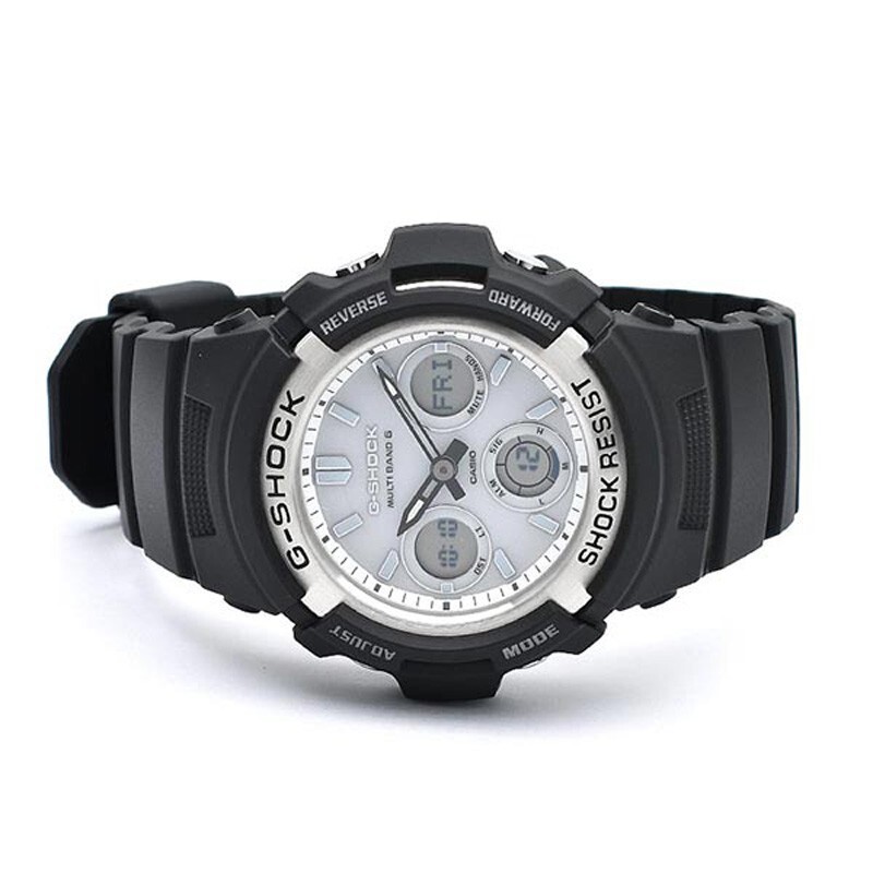 CASIO G-SHOCK AWG-M100S-7AJF White Dial Tough Solar Atomic Radio Men Watch