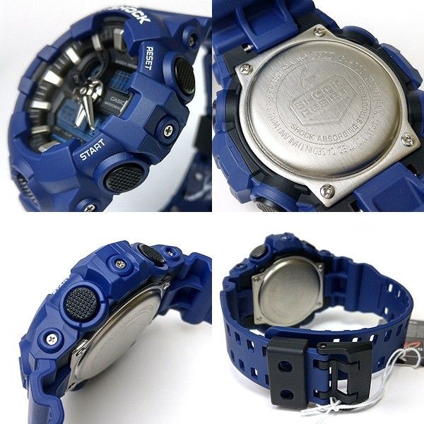 [Near Mint] CASIO G-SHOCK GA-700-2A Blue Big Case Analog Digital Watch Box