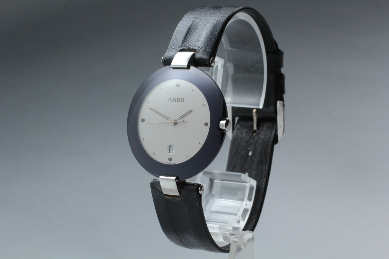 Rado Coupole 129.3574.4 Quartz Silver Dial Date Sapphire Unisex Watch NEAR MINT