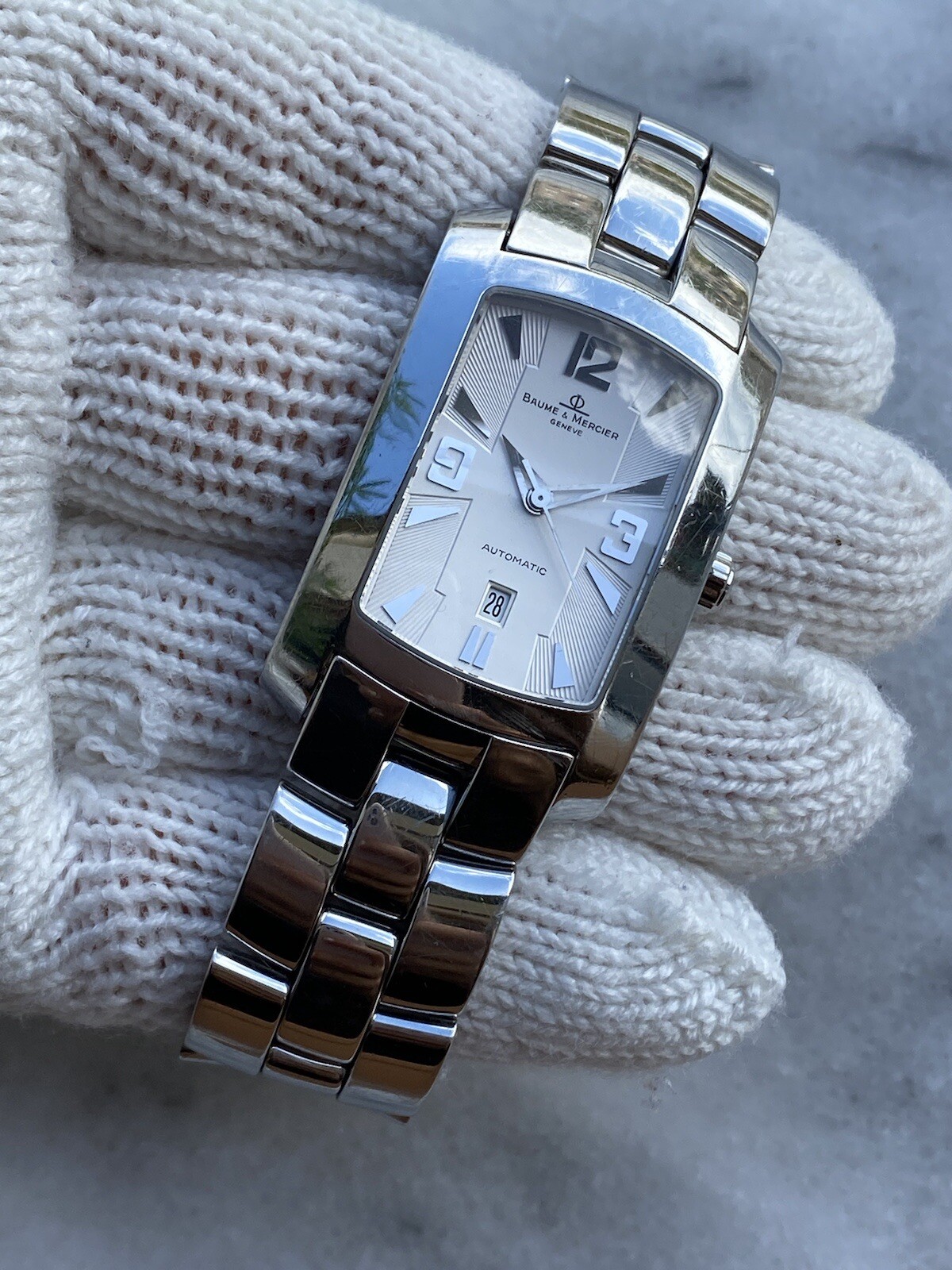Baume & Mercier Hampton Milleis Watch 65308 Automatic Date Unisex Swiss Made