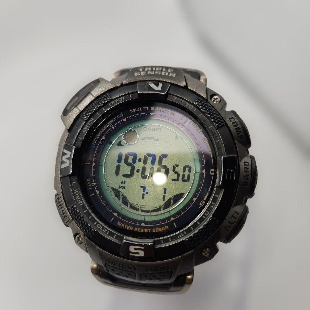 CASIO PROTREK operational men’s Pro Trek titanium band watch Casio wristwatch