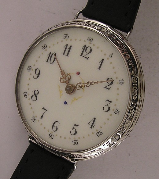 AMAZING Silver Fully Serviced Cylinder 150 Years Old French Wrist Watch MINT
