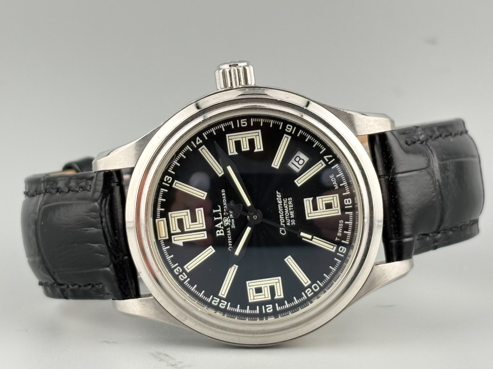 Ball Trainmaster NM1038D Date Black Automatic Men’s Watch