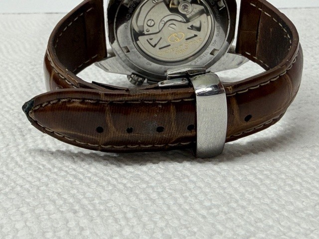 Orient Star DJ00-C3-B GMT White Dial Automatic Mens From Japan #3416