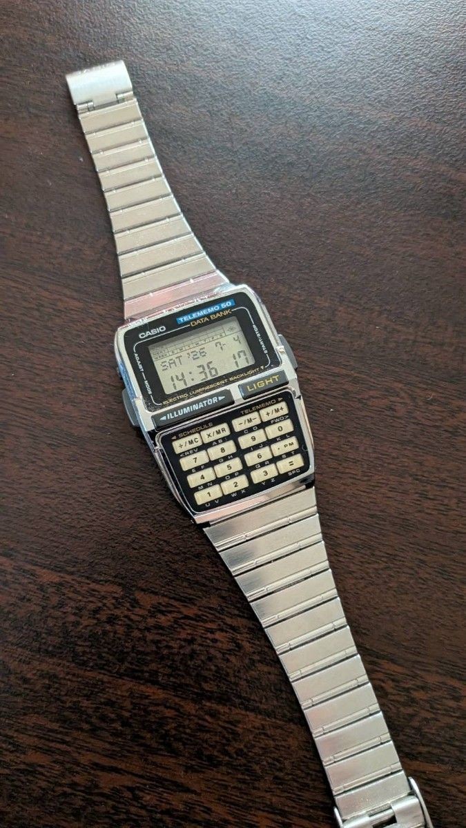 CASIO working men’s DBC 630 calculator databank wristwatch