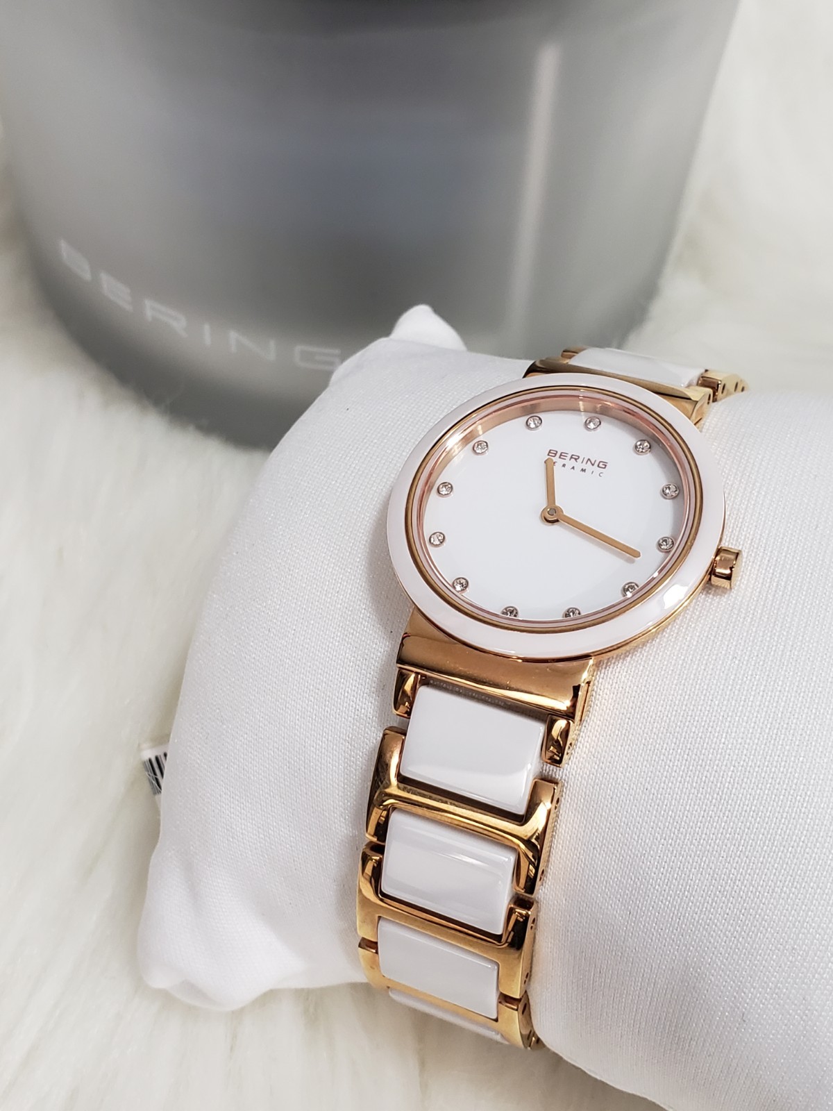 Bering Damen Uhr Armbanduhr Slim Ceramic – 10729-766-1 Edelstahl Women’s Watch