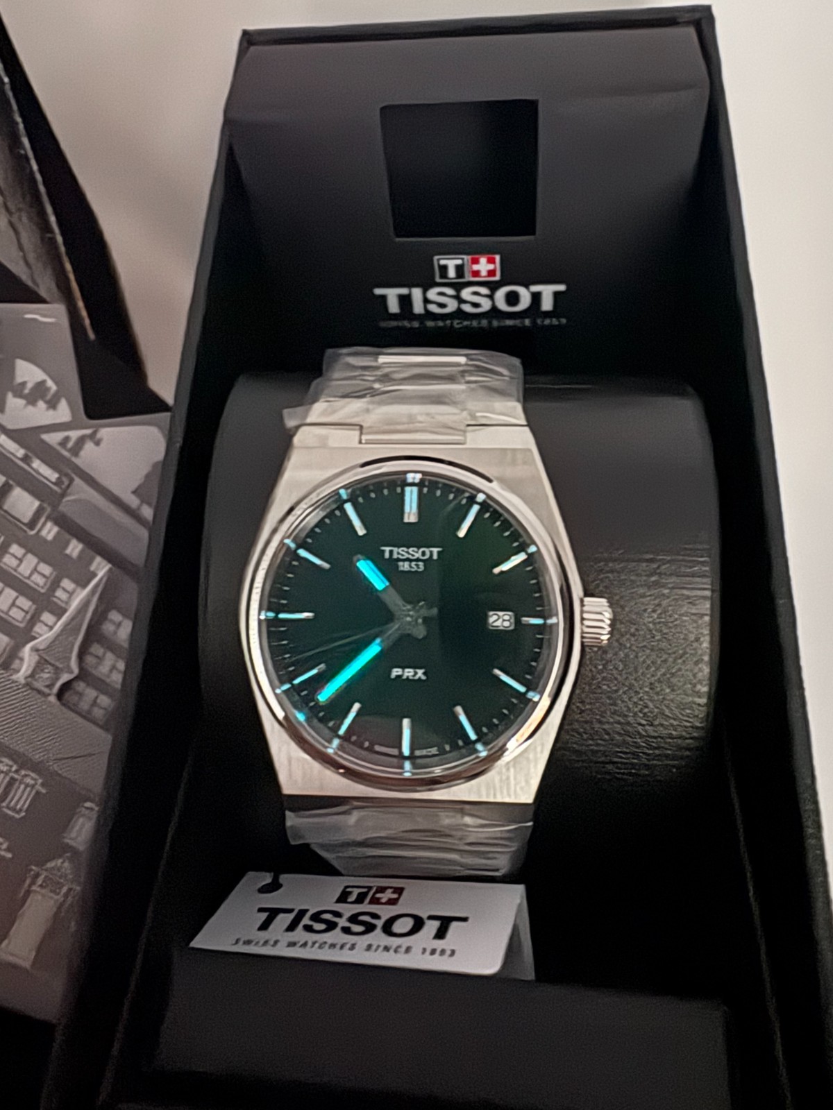 TISSOT PRX T137.210.11.081.00 Quartz Green Dial Unisex Watch 35MM