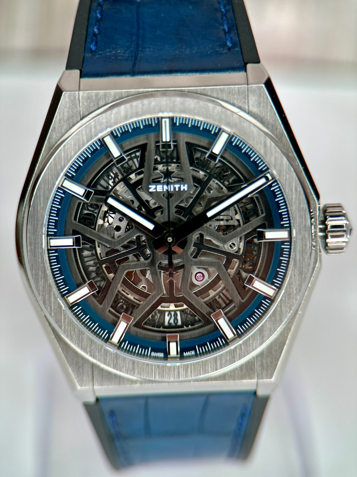 Zenith Defy Classic Watch 95.9000.670/78.R584 Titanium Skeleton Box Papers 41mm