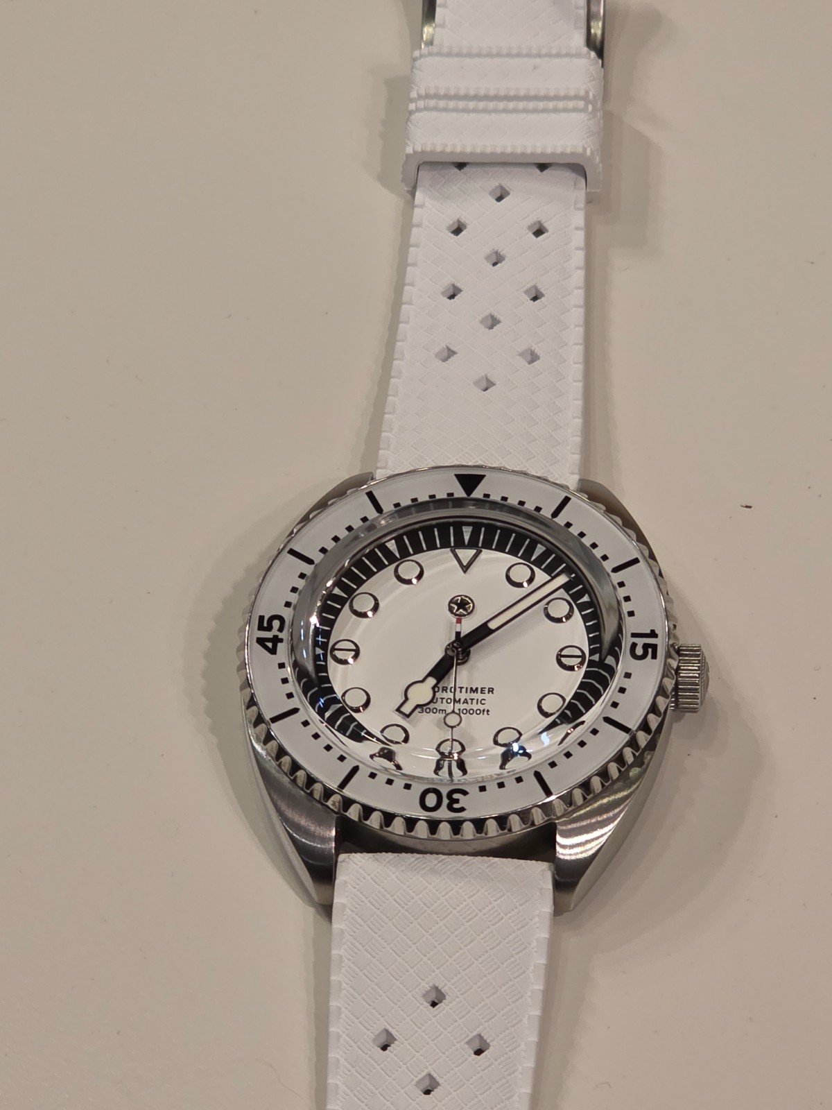 Jack Mason Hydrotimer, All-White. RARE, Discontinued.