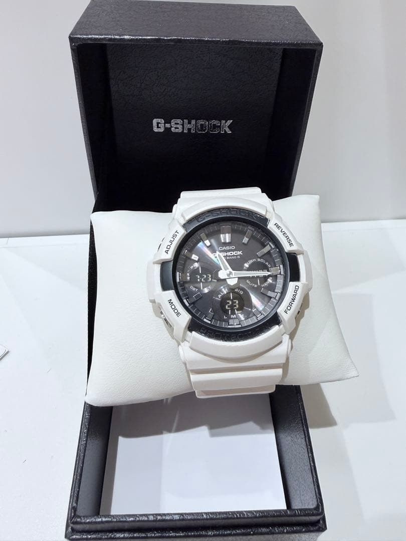 CASIO G-SHOCK GAW-100B-7AJF Multiband 6 Tough Solar White Men’s Watch w/ Box