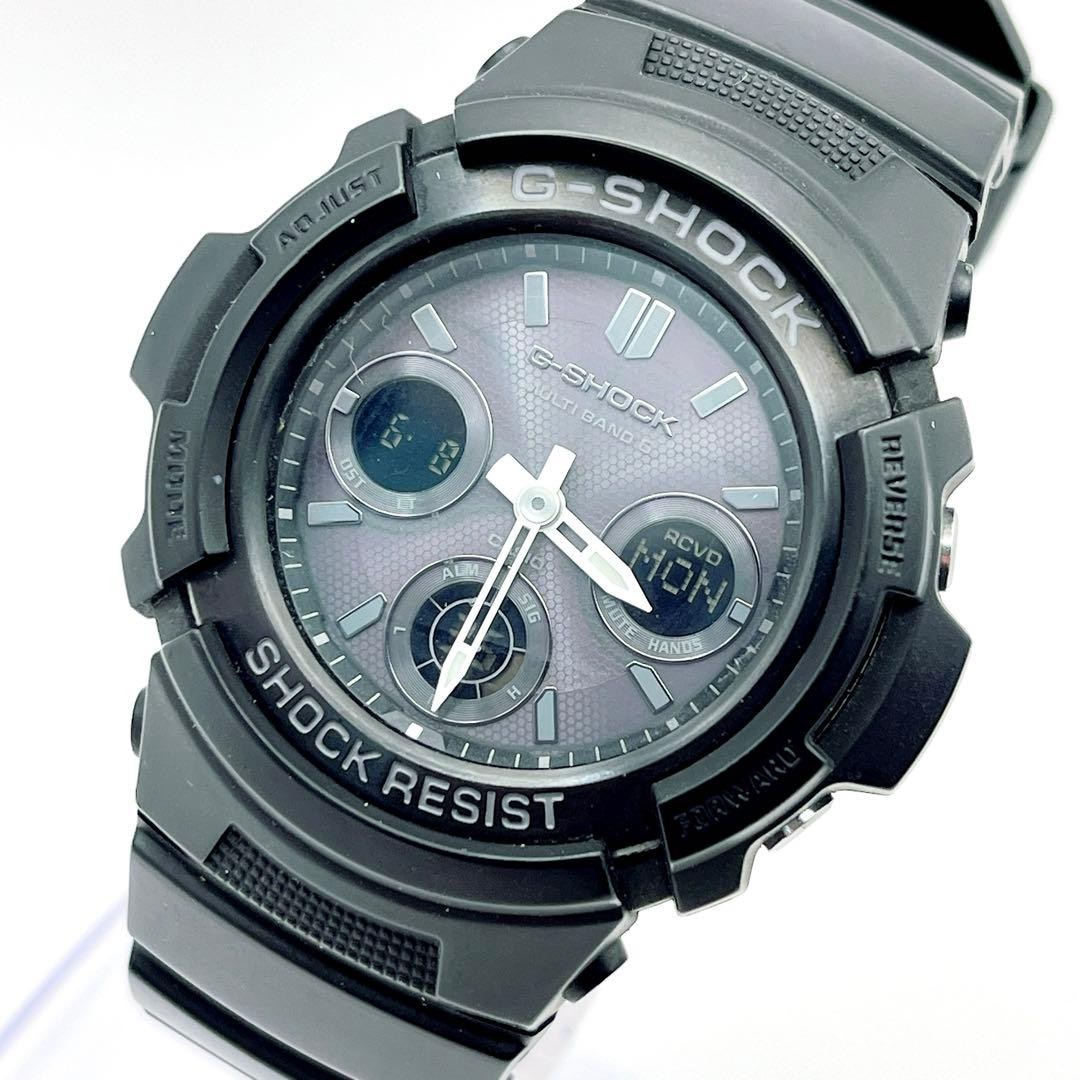 CASIO G-SHOCK AWG-M100B Radio-Controlled Solar Men Watch Working