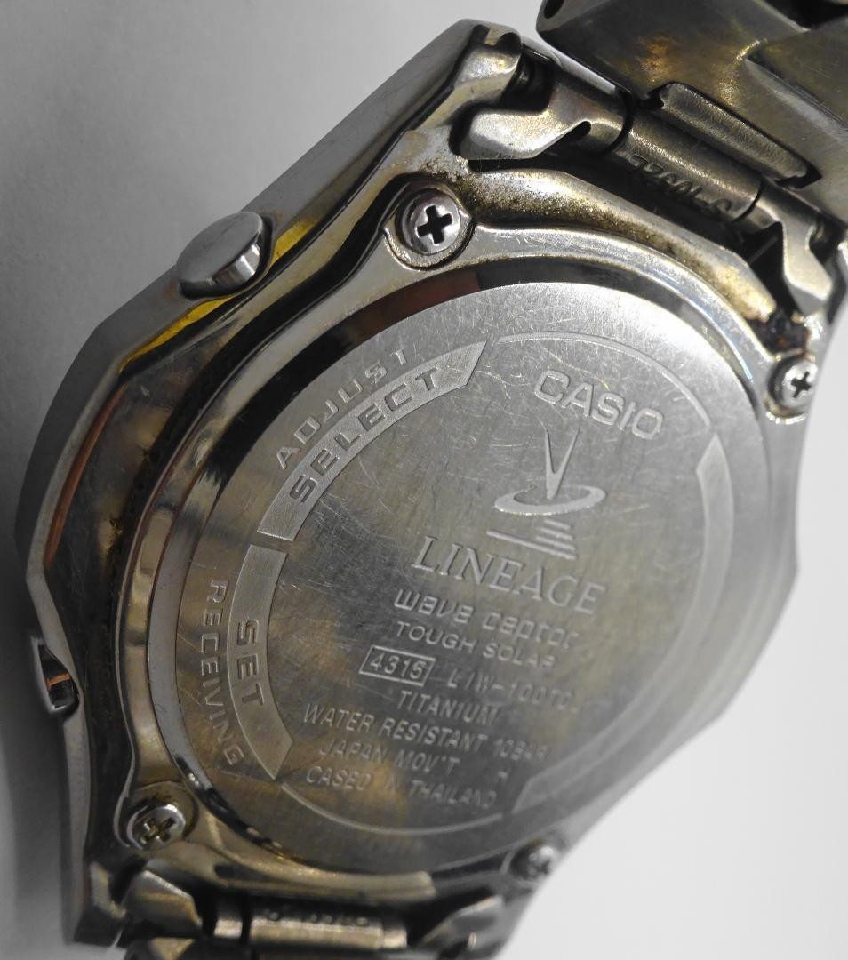 Working CASIO LINEAGE Solar LIW-100TDJ Watch S290