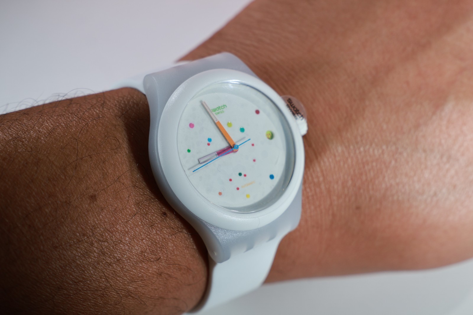 New Limited Swiss Swatch Automatic Watch SISTEM51 Sistem WHITE SUTW400 42MM Lumi