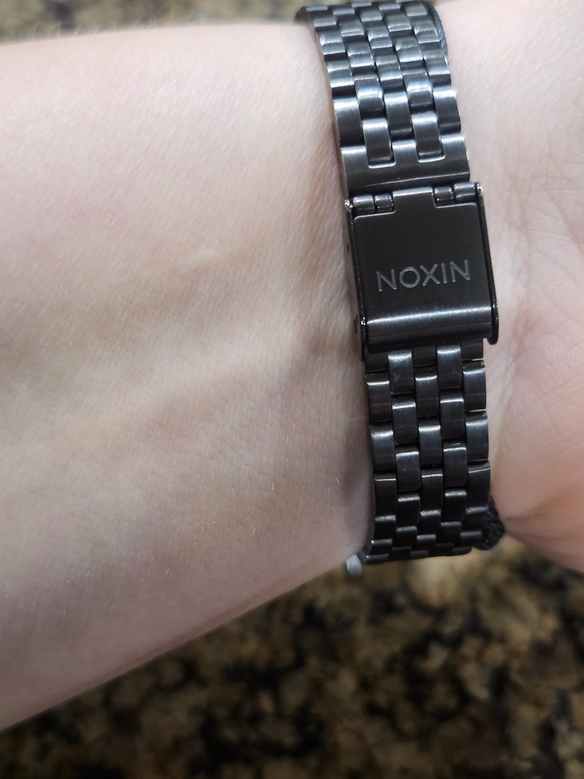 Nixon Minimized Small Time Teller Watch – Black / Turquoise Dial (A399)