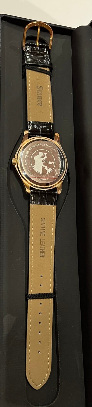 NEW Stauer Metropolitan Roman Numeral 17086 Quartz Men’s Date Watch New Battery