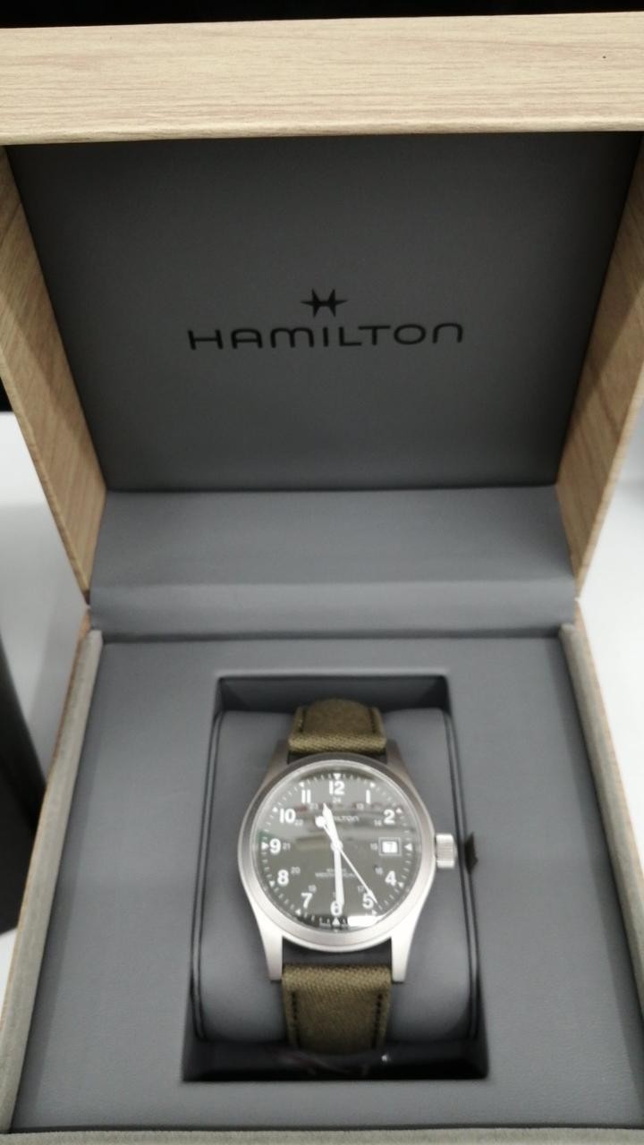 Khaki Field Mechanical Model H694390 HAMILTON