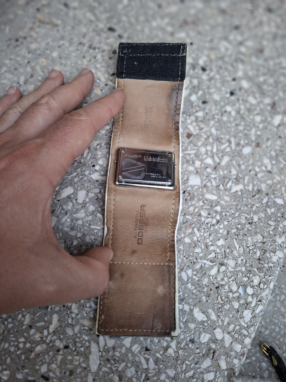 Odessa Digital Leather Cuff ladies watch