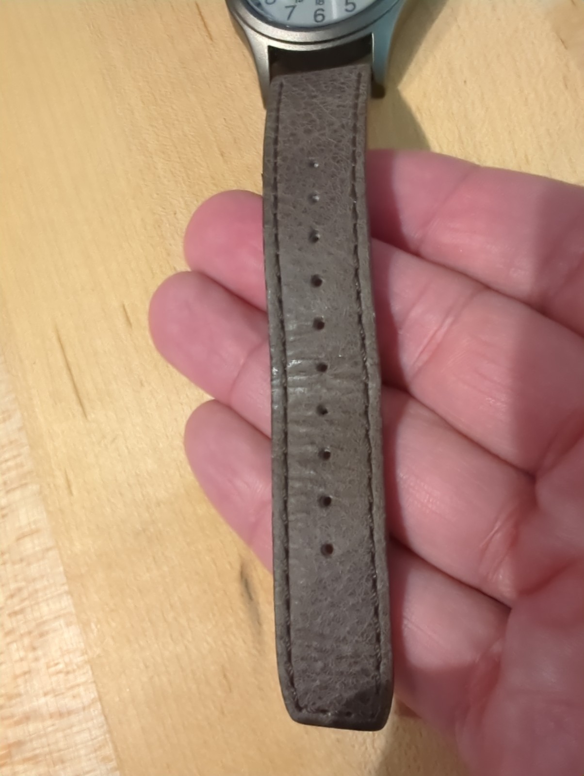 TIMEX Expedition Indiglo MENS Watch Brown Beige Leather Strap HIKING OUTDOORS