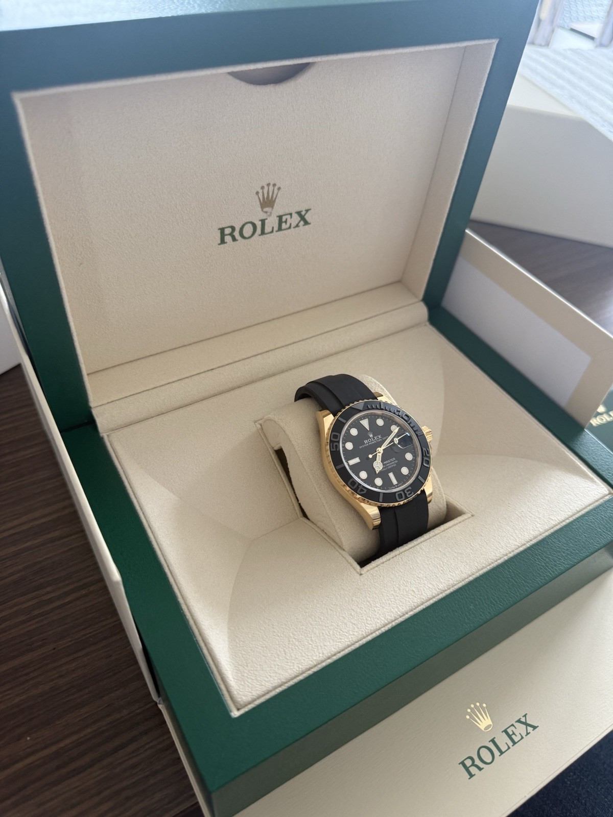 Rolex Yacht-Master 226658 Black Two-Piece Strap with Black Bezel