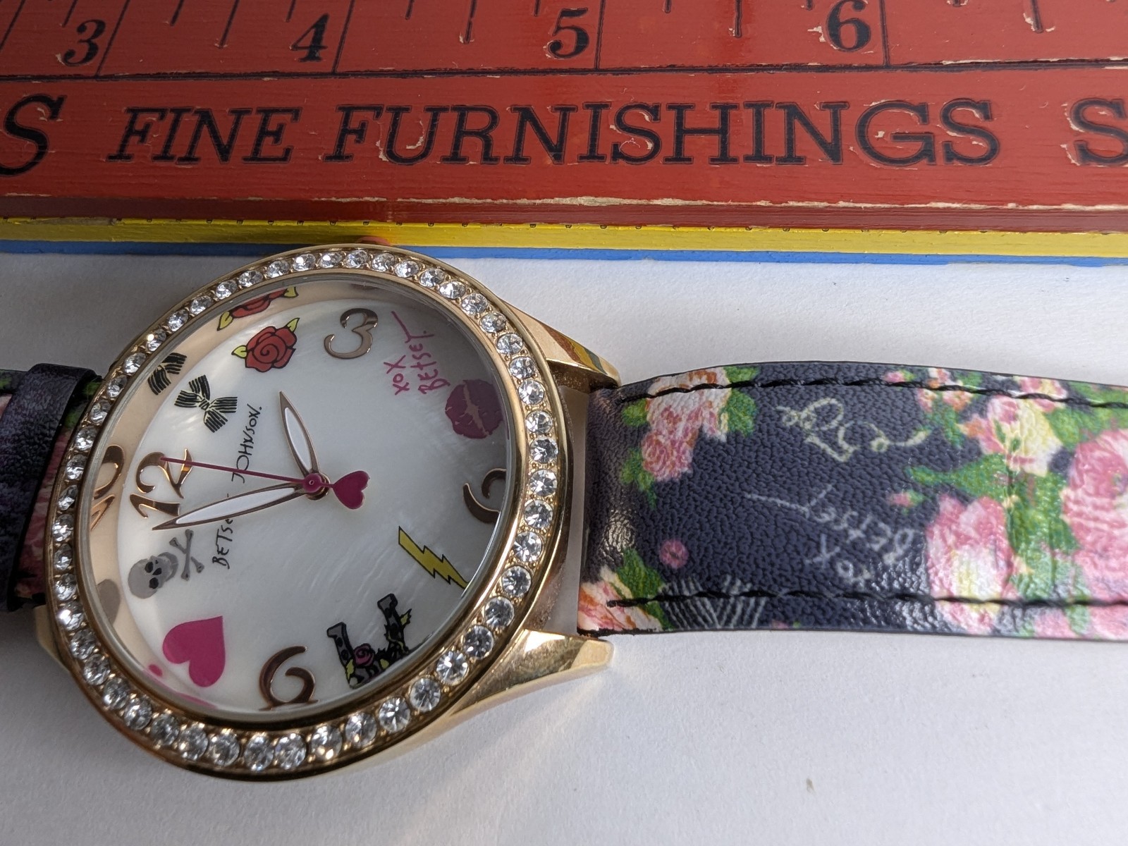 BETSEY JOHNSON 50th Anniversary Edition Rose Gold Bezel ( Fits 7-8.5 In/ READ)