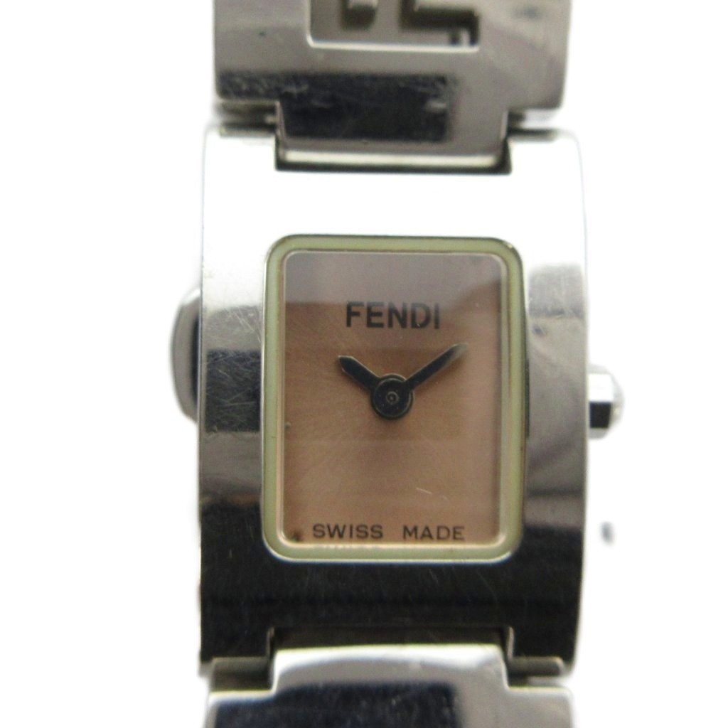 FENDI Stella Quartz Ladies Watch Silver Stainless Steel 17mm AB Condition