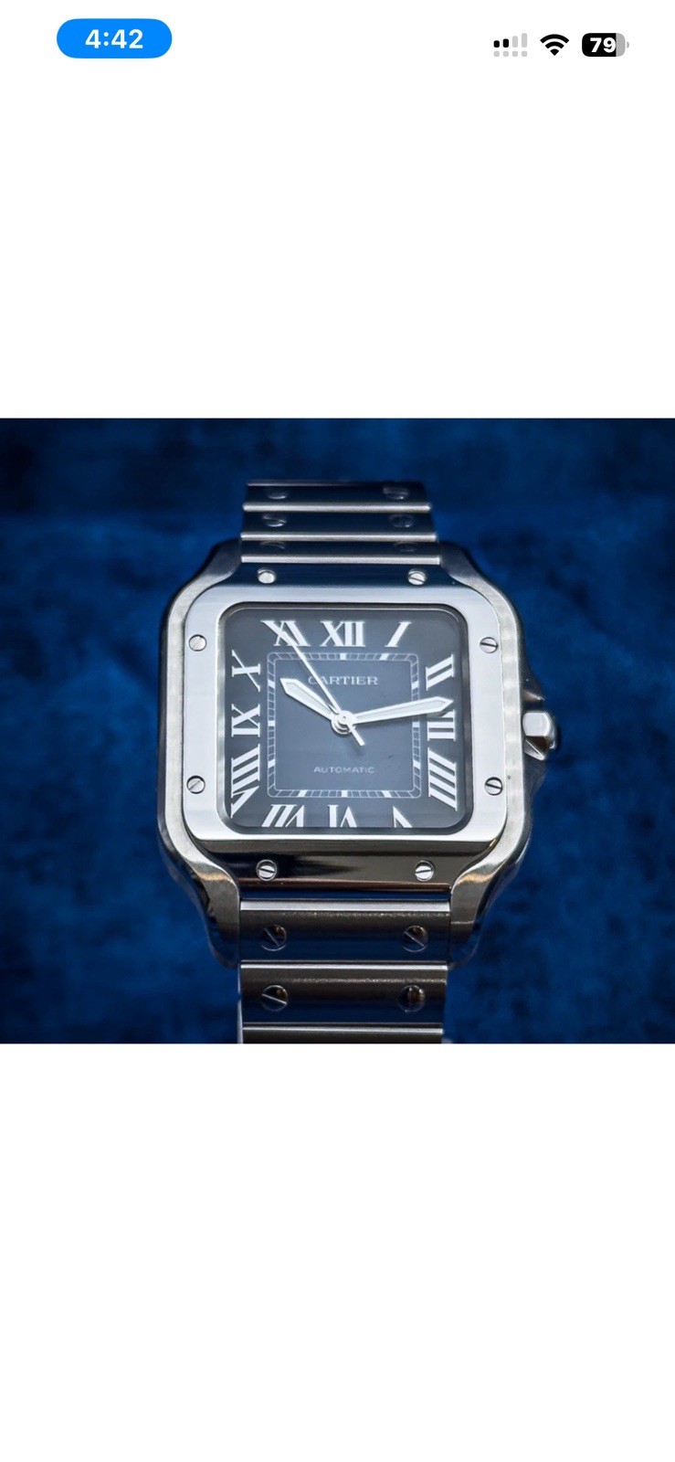 Cartier Santos de Cartier WSSA0063 Medium Blue Dial 2024