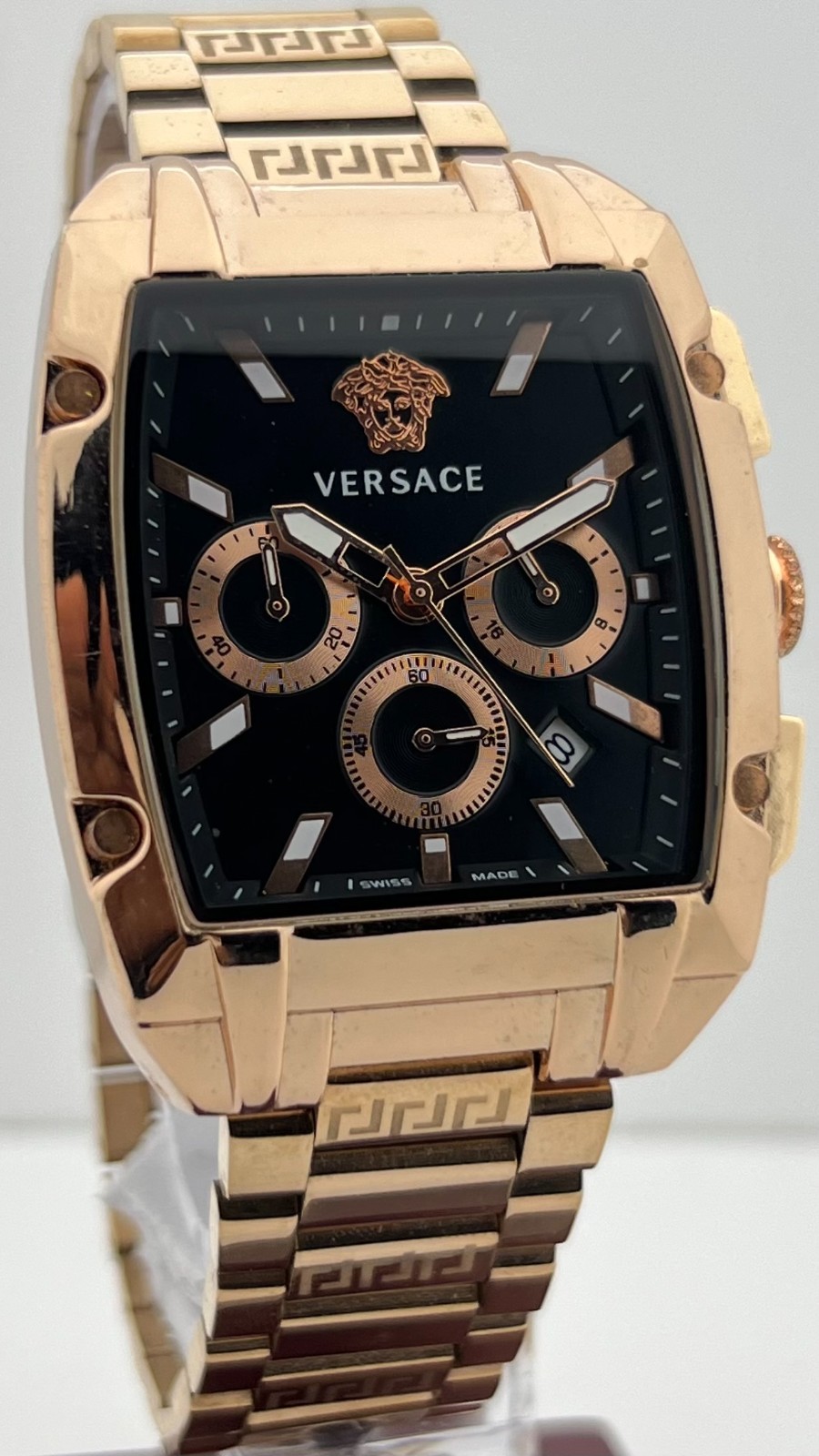 Precious Men’s Versace Dominus Chronograph Black Dial Date Working Wristwatch