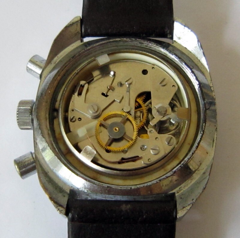 VINTAGE EXCELLENT DDR GERMANY RUHLA FLYBACK DIVER CHRONOGRAPH, SERVICED, 1970’s