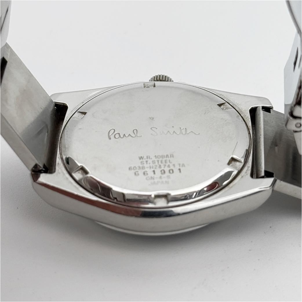 Paul Smith Closed Eyes Dial Quartz Stainless Steel Mens Watch 6038 Japan In hand