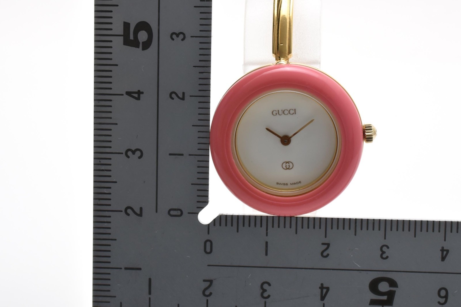 Rare!! GUCCI Change Bezel 11/12.2 1100L Gold Vintage Quartz 12 colors with Box
