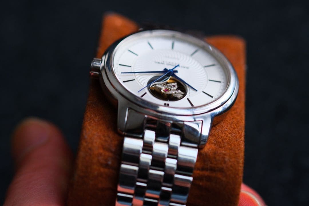 Raymond Weil Maestro Swiss Automatic Watch 395mm Steel Open Heart