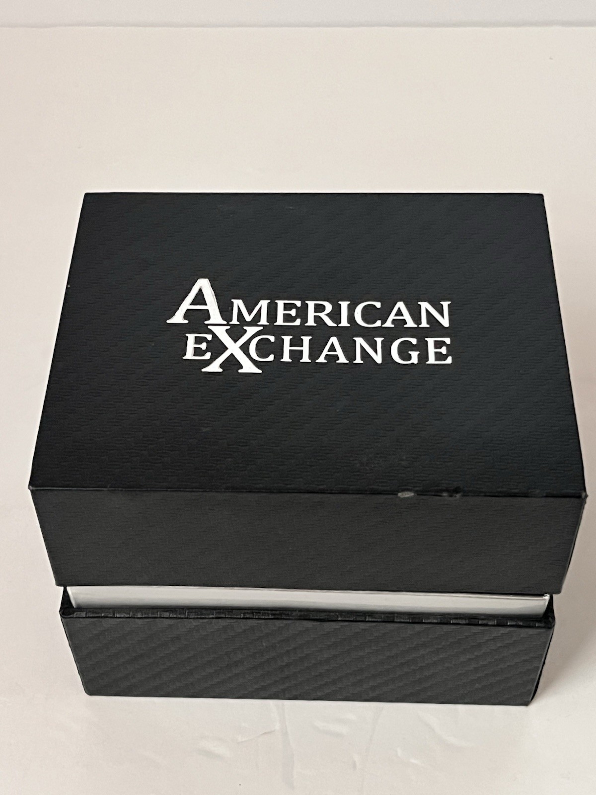 American Exchange Men’s Black Rubber Strap Watch 46mm Gift Set – Black New