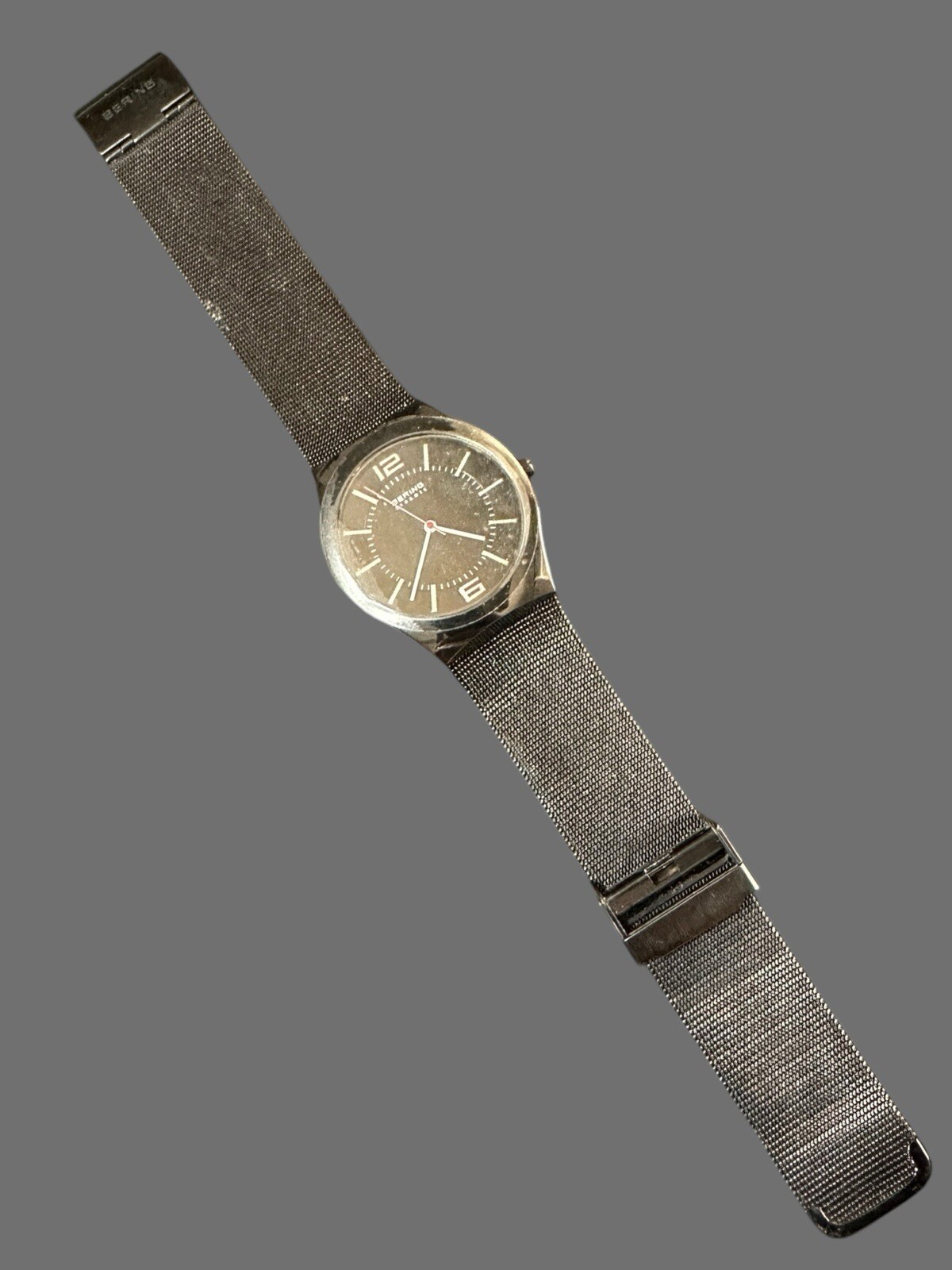 Bering Black Slim Ceramic Wristwatch – 32039-448 Stainless Steel Strap NWOB